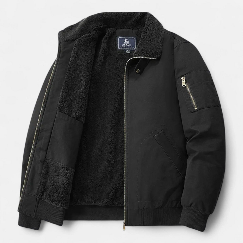 Herren Jacke mit Stehkragen und Innenschicht-Men Outerwear-Alpenkind