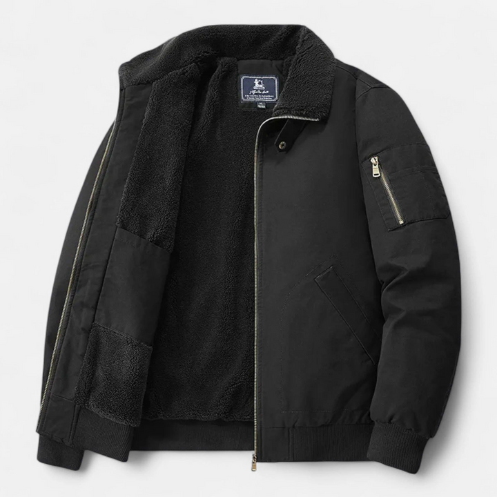 Herren Jacke mit Stehkragen und Innenschicht-Men Outerwear-Alpenkind