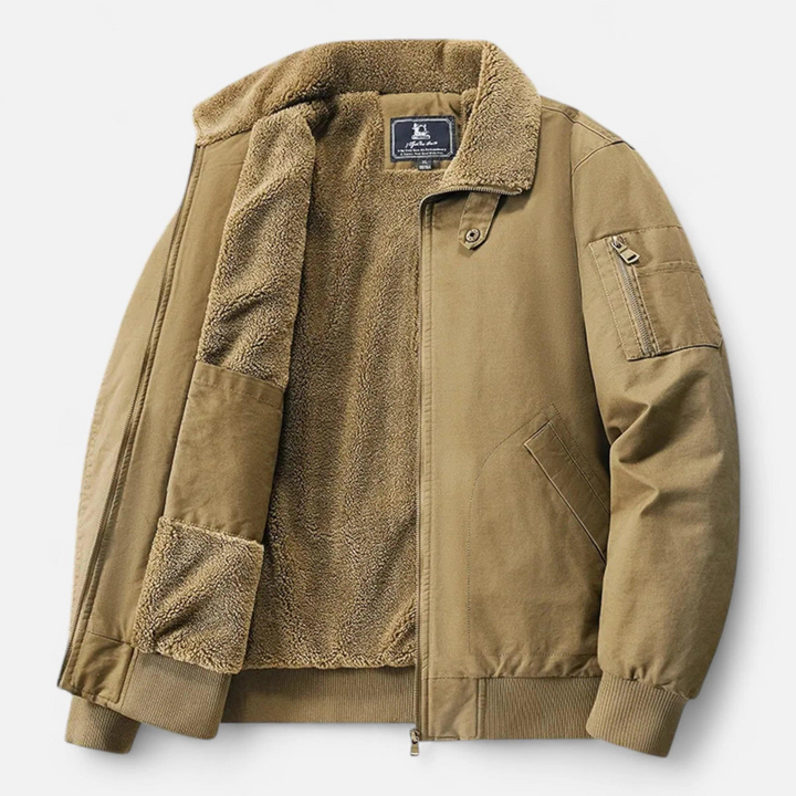 Herren Jacke mit Stehkragen und Innenschicht-Men Outerwear-Alpenkind