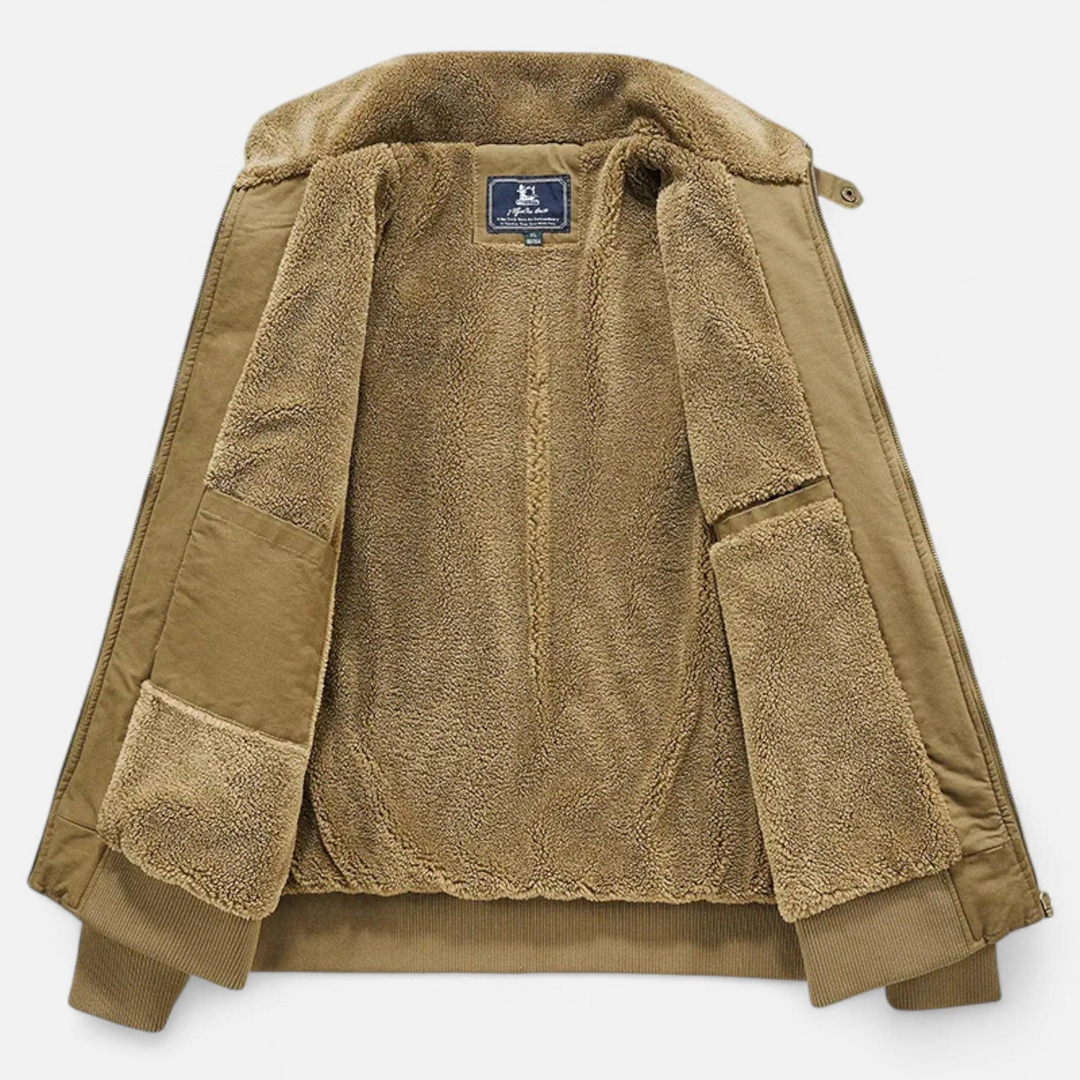 Herren Jacke mit Stehkragen und Innenschicht-Men Outerwear-Alpenkind