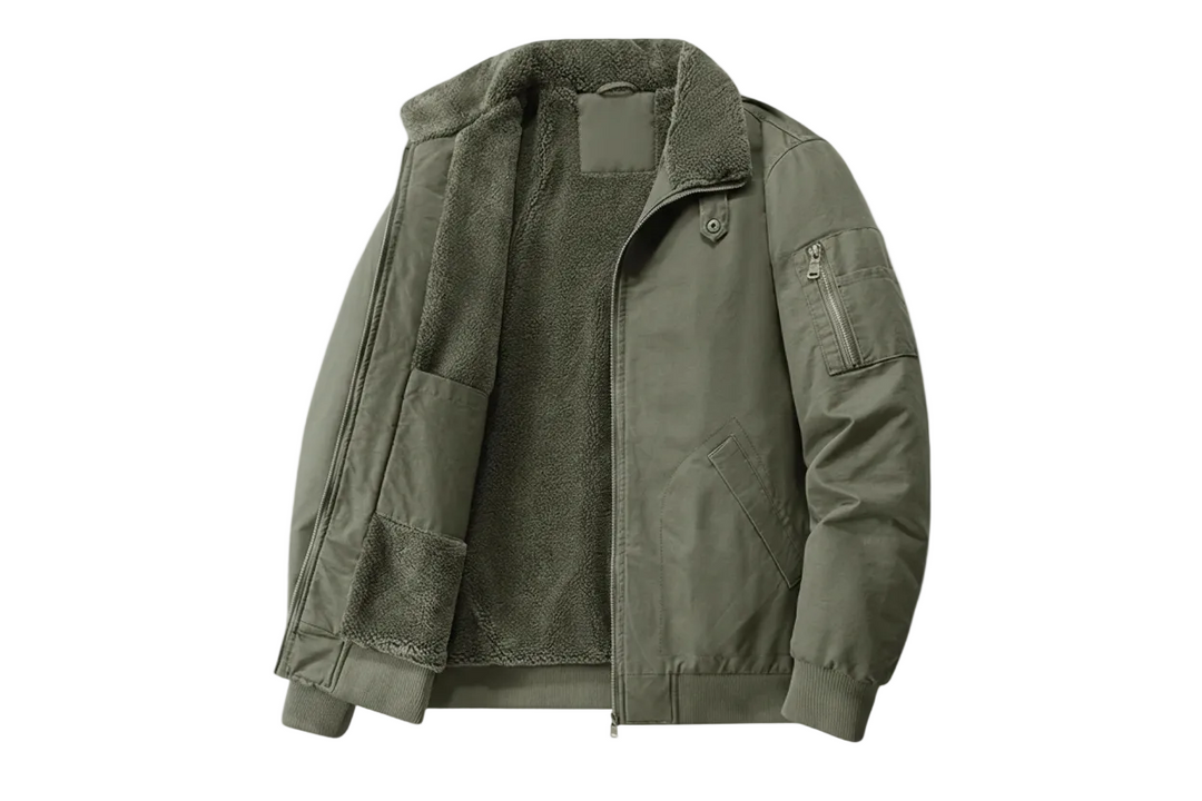Herren Jacke mit Stehkragen und Innenschicht-Men Outerwear-Alpenkind
