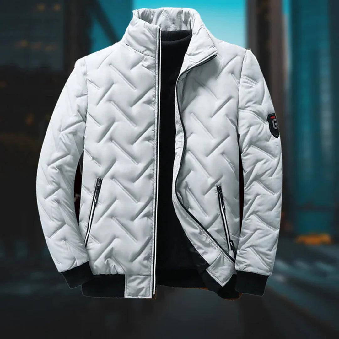 Herren Jacke mit Stehkragen und Steppmuster-Men Outerwear-Alpenkind