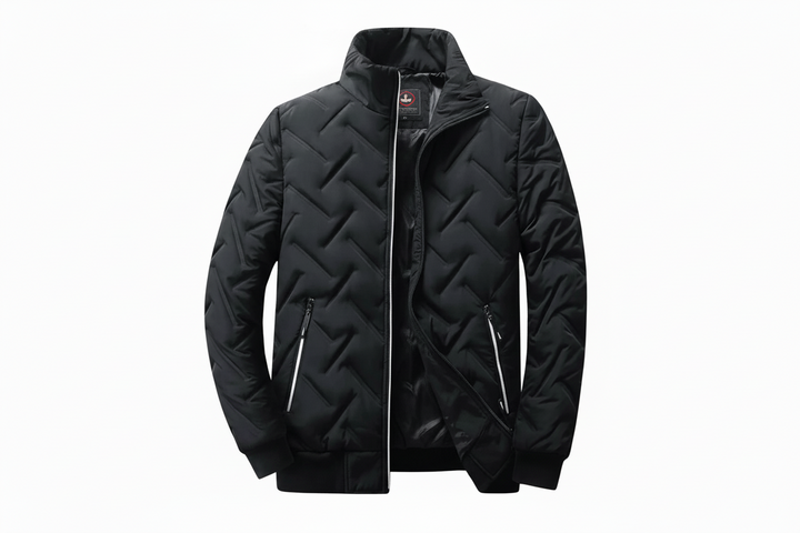 Herren Jacke mit Stehkragen und Steppmuster-Men Outerwear-Alpenkind