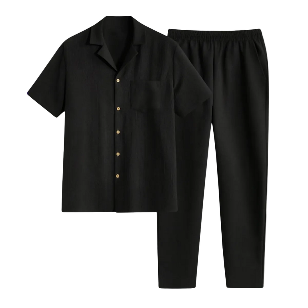 Herren Kurzarmhemd und Hose Set-Men Sets-Alpenkind