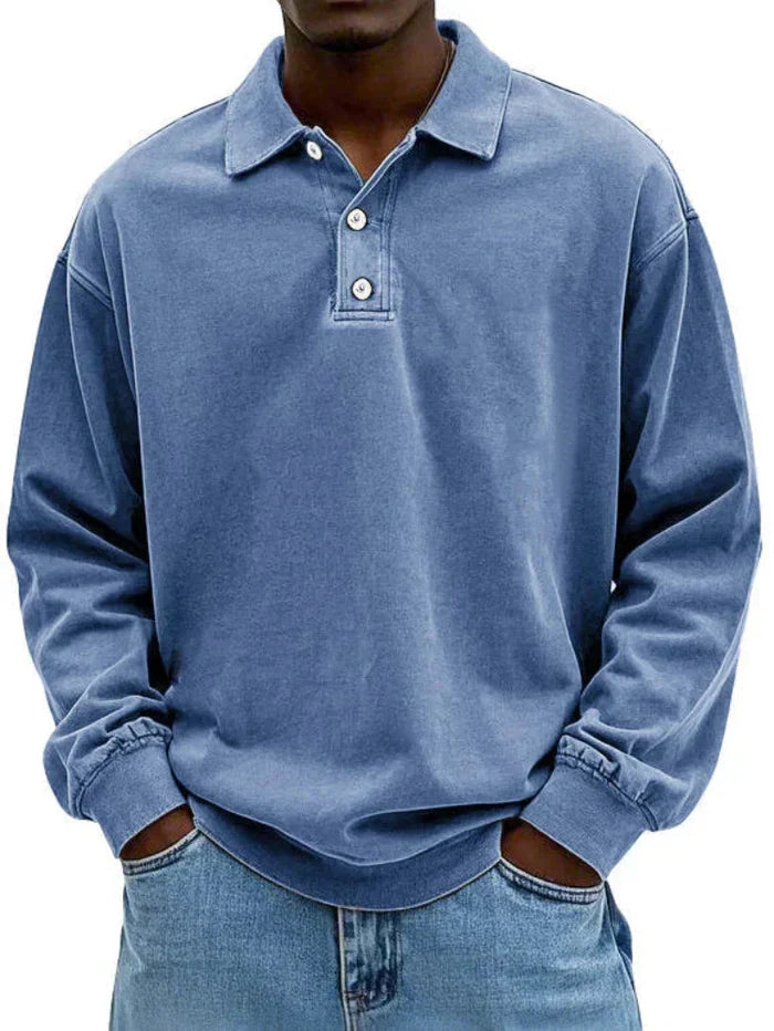 Herren Langarm Hemd mit Knopfleiste-Men Shirt-Alpenkind