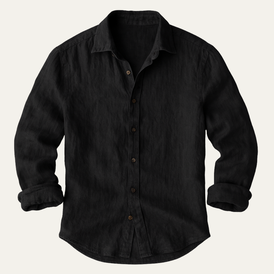 Herren Langarmhemd mit Knopfleiste-Women blouse-Alpenkind