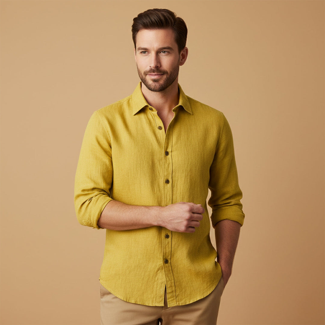 Herren Langarmhemd mit Knopfleiste-Women blouse-Alpenkind