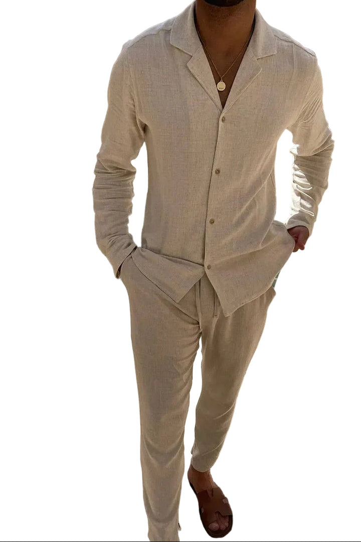 Herren Langarmhemd und Hose Set-Men Sets-Alpenkind