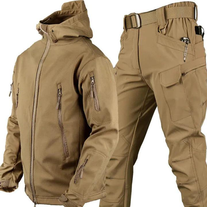 Herren Outdoor Set mit Kapuzenjacke und Cargohose-Men Sets-Alpenkind