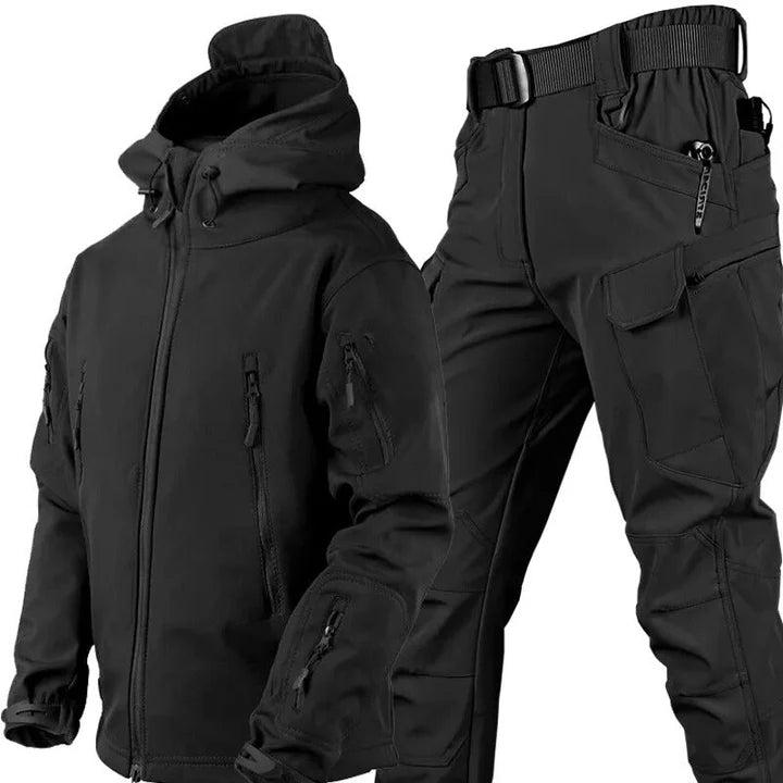 Herren Outdoor Set mit Kapuzenjacke und Cargohose-Men Sets-Alpenkind