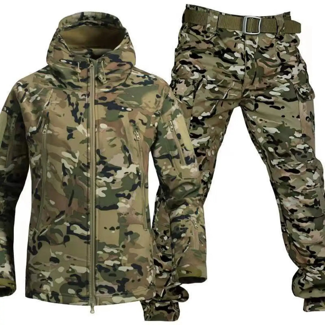 Herren Outdoor Set mit Kapuzenjacke und Cargohose-Men Sets-Alpenkind