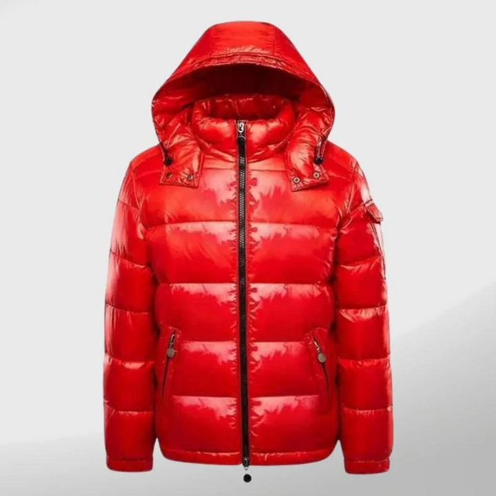 Herren Outdoor-Steppjacke mit Kapuze und Frontreißverschluss-Men Outerwear-Alpenkind