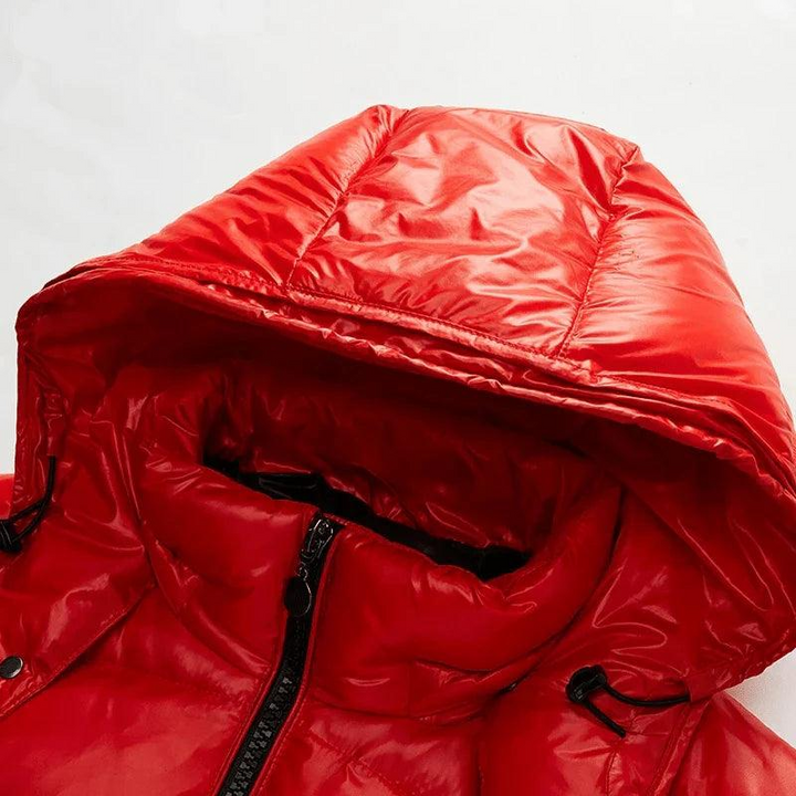 Herren Outdoor-Steppjacke mit Kapuze und Frontreißverschluss-Men Outerwear-Alpenkind