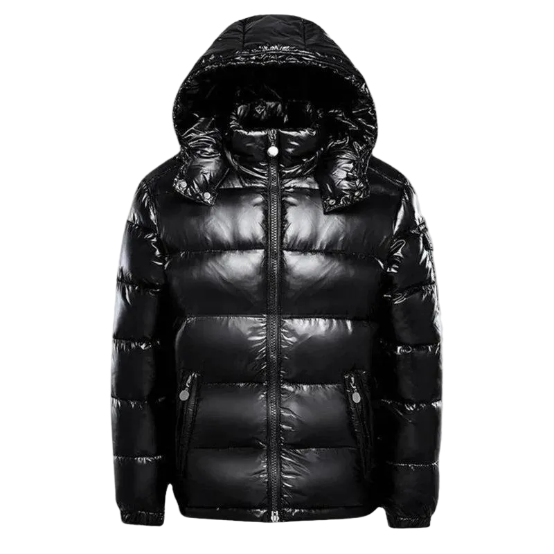 Herren Outdoor-Steppjacke mit Kapuze und Frontreißverschluss-Men Outerwear-Alpenkind