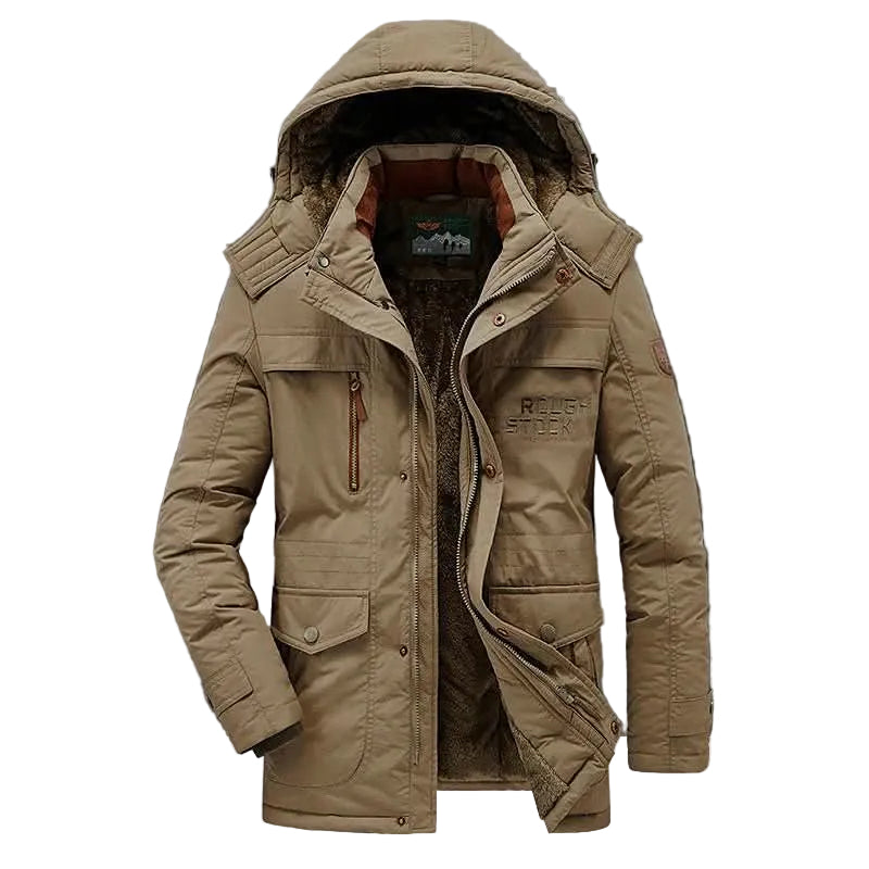 Herren Parka mit Kapuze und Fronttaschen-Men Outerwear-Alpenkind