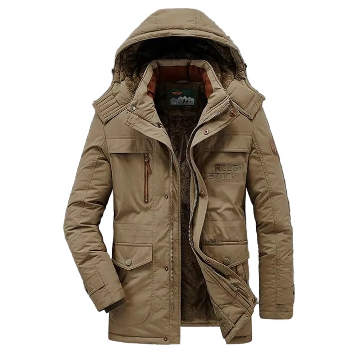 Herren Parka mit Kapuze und Fronttaschen-Men Outerwear-Alpenkind