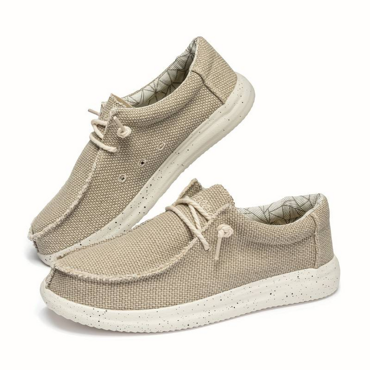 Herren Schnürschuhe mit strukturierter Oberfläche und kontrastierender Sohle-Men Footwear-Alpenkind