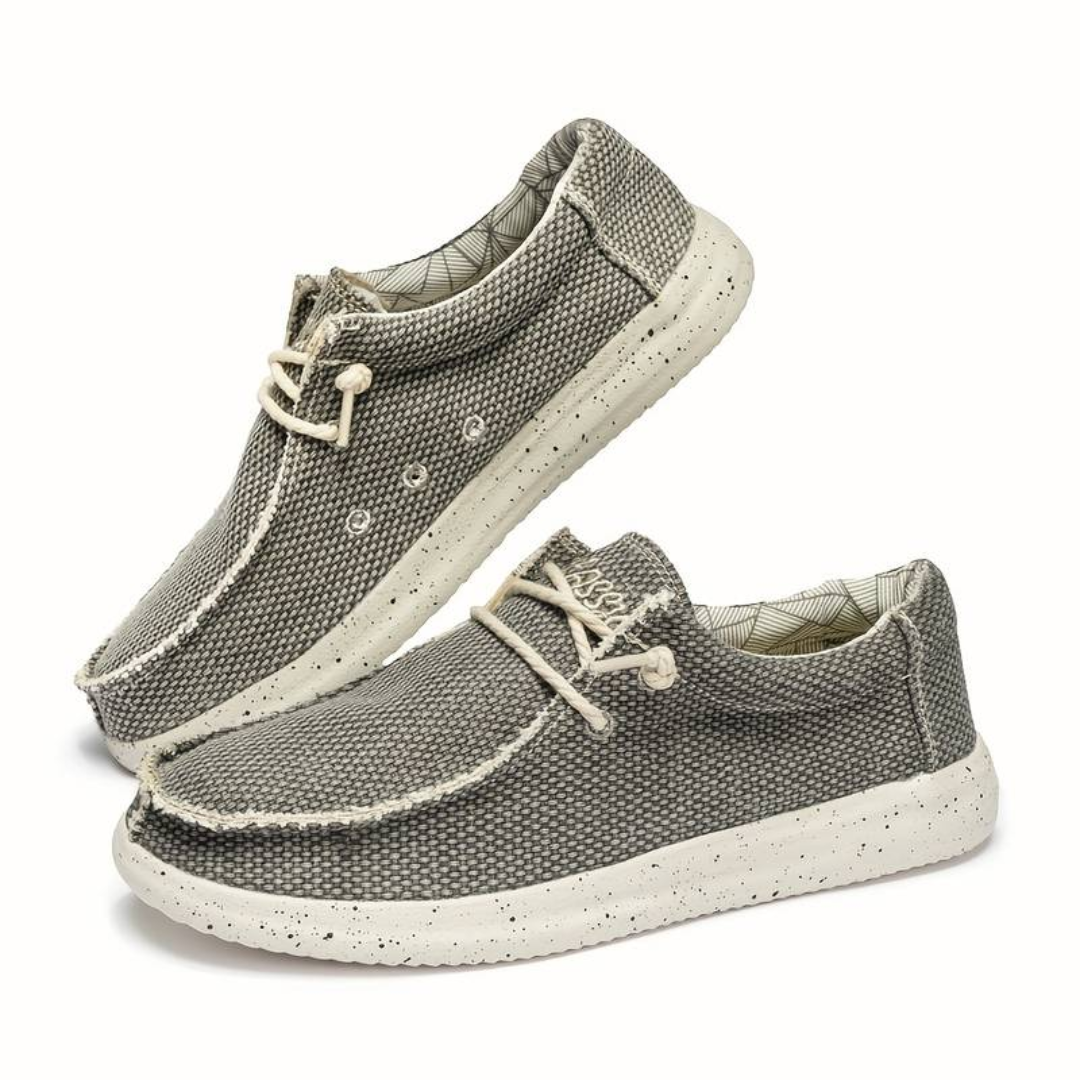 Herren Schnürschuhe mit strukturierter Oberfläche und kontrastierender Sohle-Men Footwear-Alpenkind