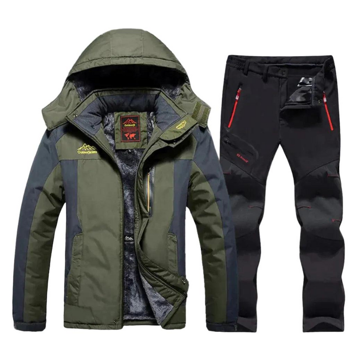 Herren Ski Set mit Kapuzenjacke und Hose-Men Outerwear-Alpenkind