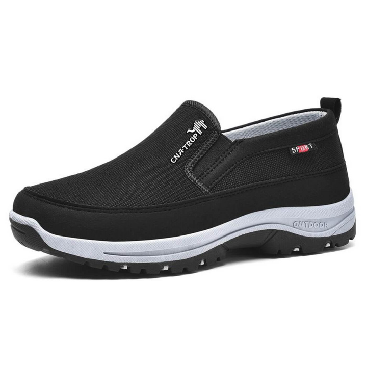 Herren Slipper mit Textil-Obermaterial und gepolsterter Sohle-Men Footwear-Alpenkind