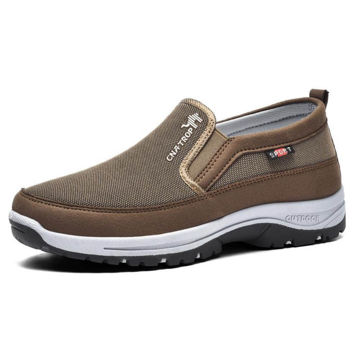 Herren Slipper mit Textil-Obermaterial und gepolsterter Sohle-Men Footwear-Alpenkind