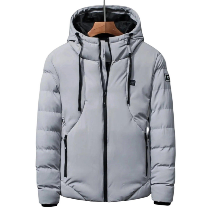 Herren Steppjacke mit Kapuze und Reißverschluss-Men Outerwear-Alpenkind