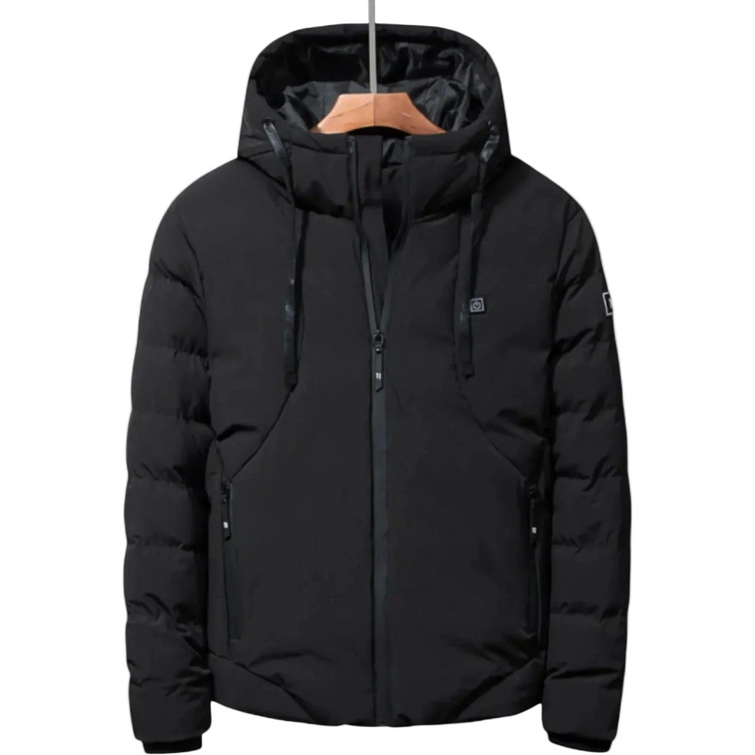 Herren Steppjacke mit Kapuze und Reißverschluss-Men Outerwear-Alpenkind