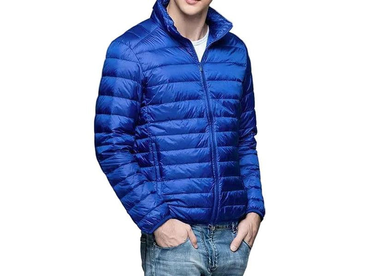 Herren Steppjacke mit Reißverschluss und Stehkragen-Men Jackets-Alpenkind