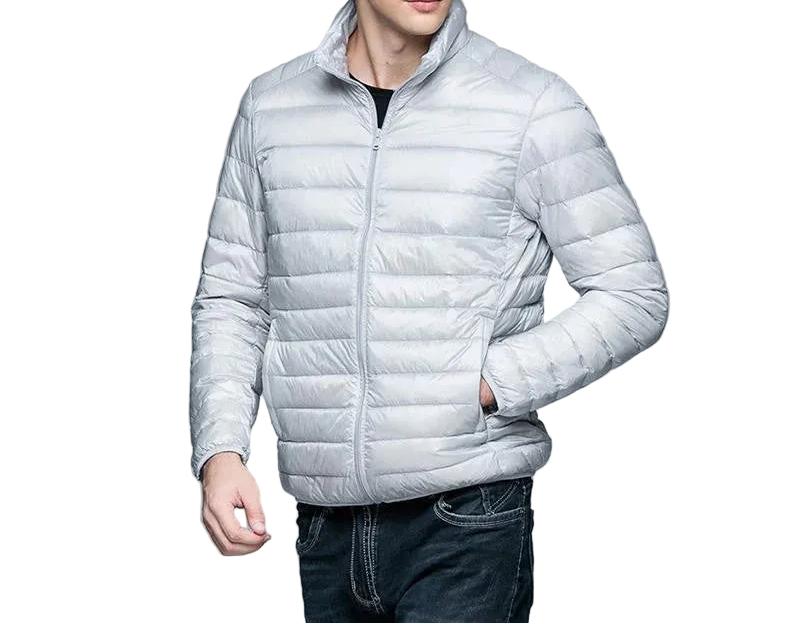 Herren Steppjacke mit Reißverschluss und Stehkragen-Men Jackets-Alpenkind