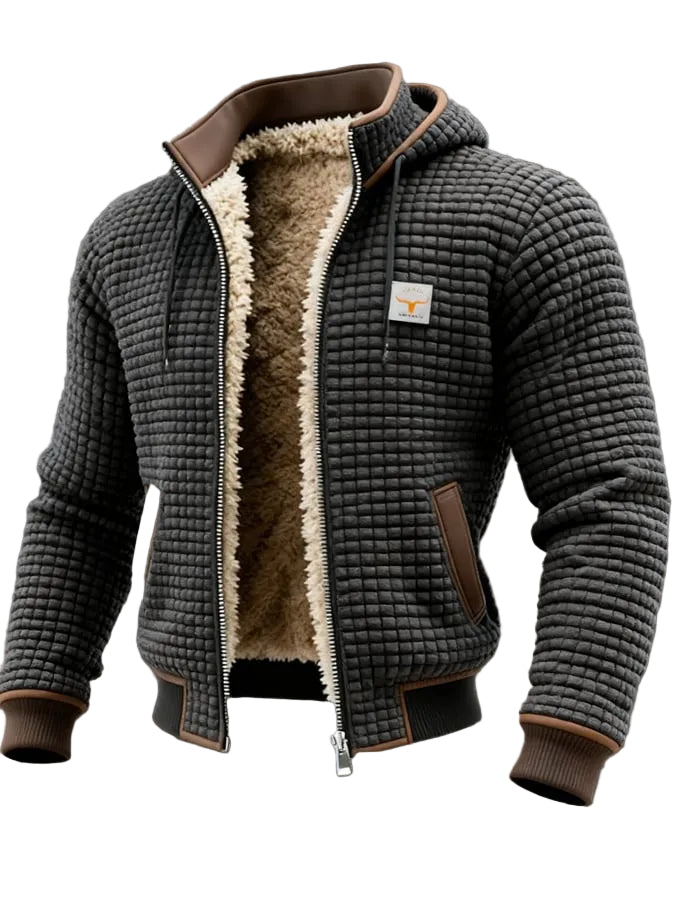 Herren Steppjacke mit Reißverschluss und Stehkragen-Men Outerwear-Alpenkind
