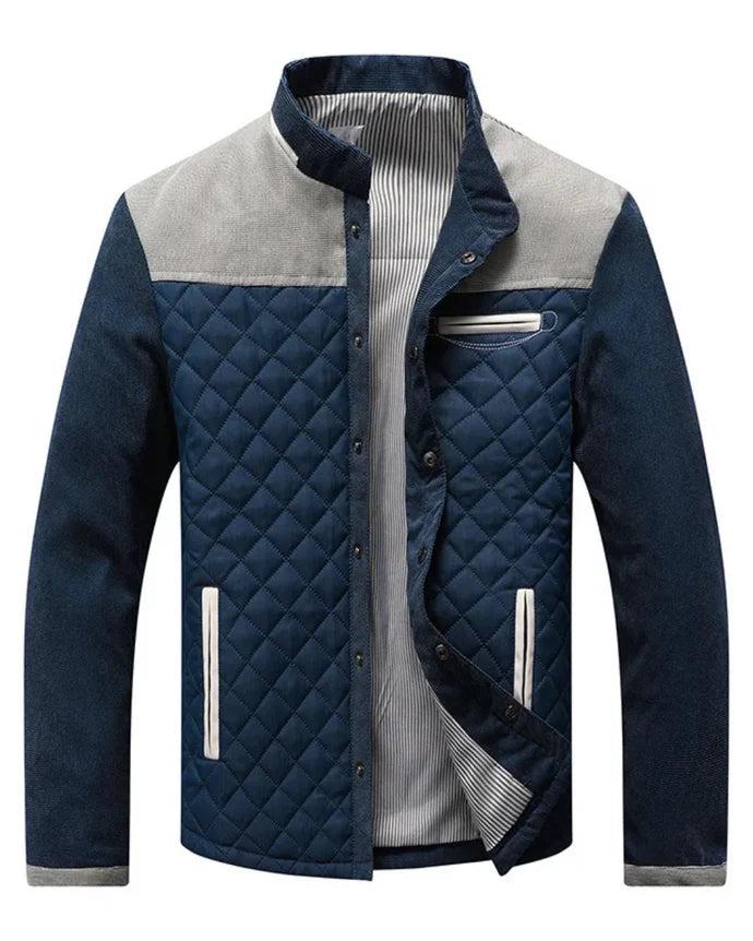 Herren Steppjacke mit Stehkragen-Men Outerwear-Alpenkind