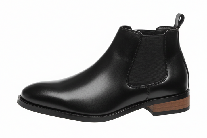 Herren Stiefeletten mit elastischen Seiteneinsätzen und Zuglaschen-Men Footwear-Alpenkind