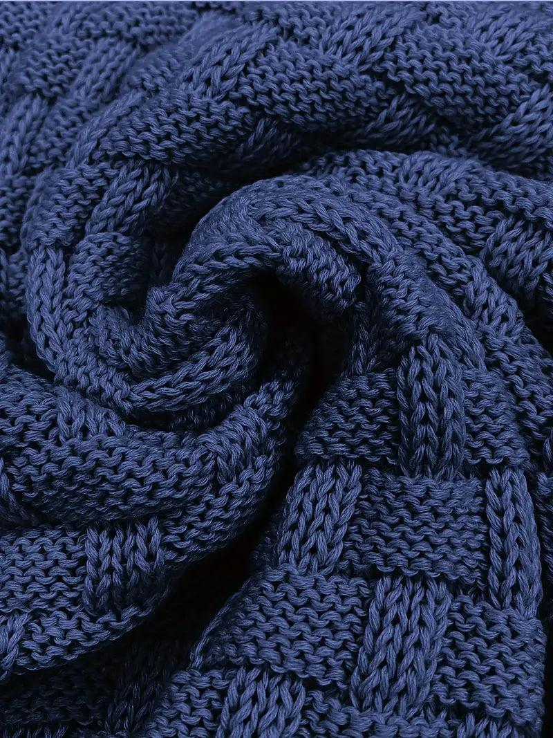 Herren Strickpullover mit Knopfleiste und hohem Kragen-Men Sweaters-Alpenkind