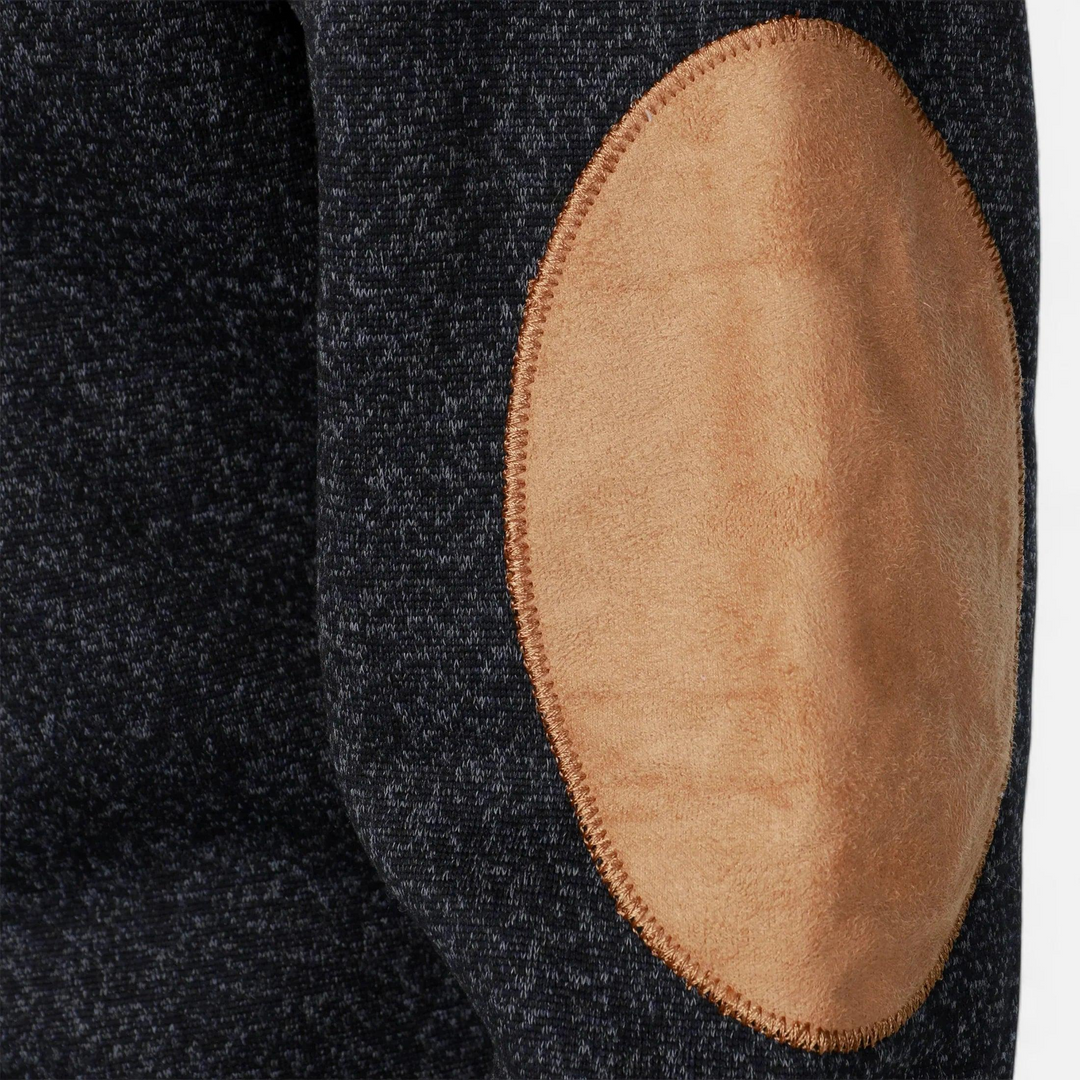 Herren Strukturierter Pullover mit Stehkragen-Men Sweaters-Alpenkind