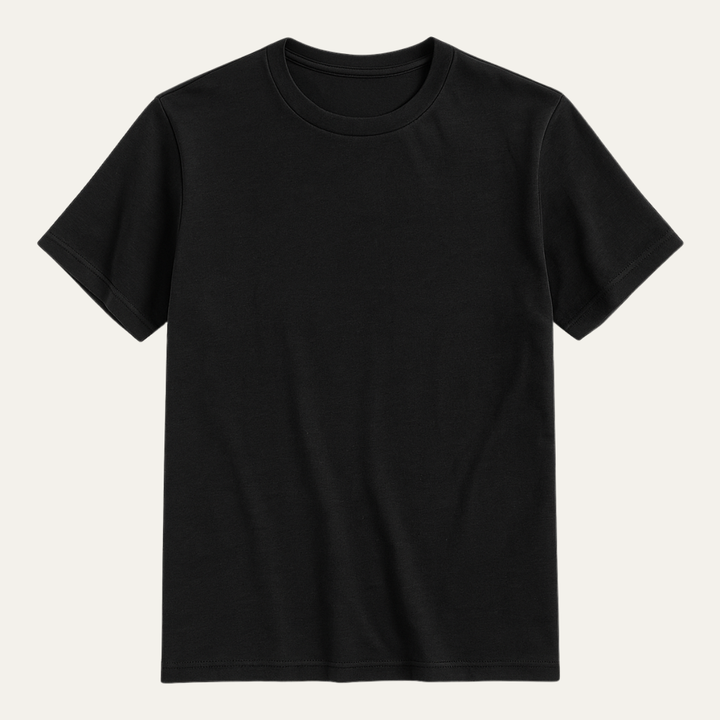 Herren T-Shirt mit kurzen Ärmeln, Rundhalsausschnitt und geradem Saum-Men Tops-Alpenkind