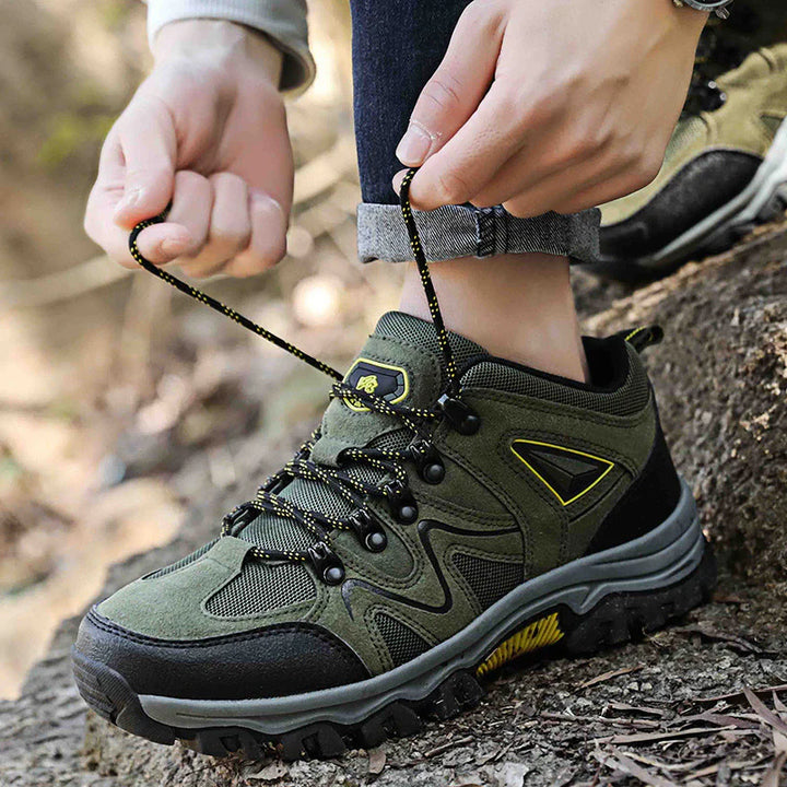 Herren Wanderschuhe mit Schnürung und verstärktem Zehenbereich-Men Footwear-Alpenkind