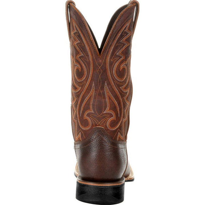 Herren Westernstiefel mit geprägtem Schaft und Zuglaschen-Men Footwear-Alpenkind