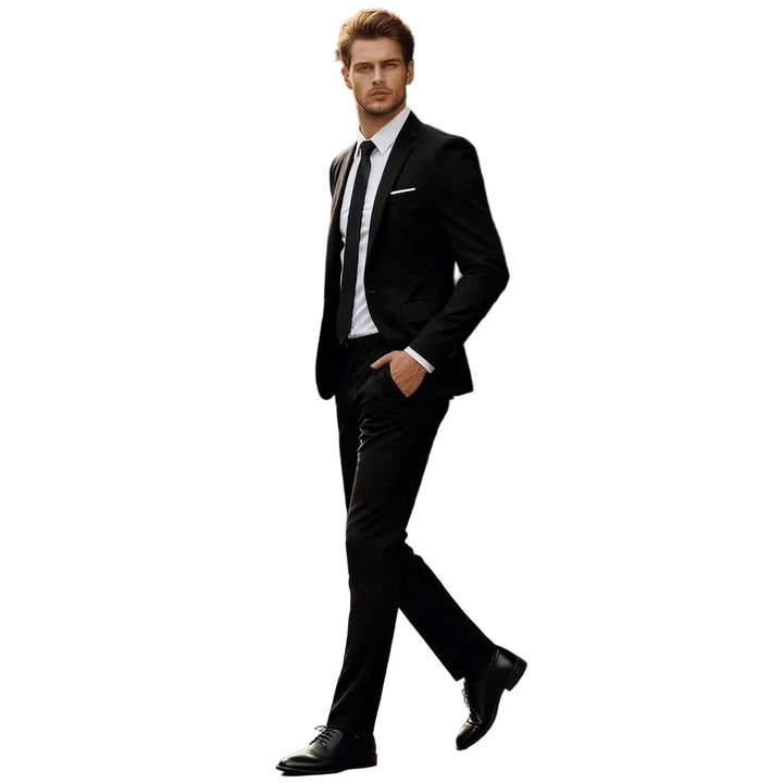 Herren Zweiteiler Anzug mit Sakko und Hose-Men Sets-Alpenkind