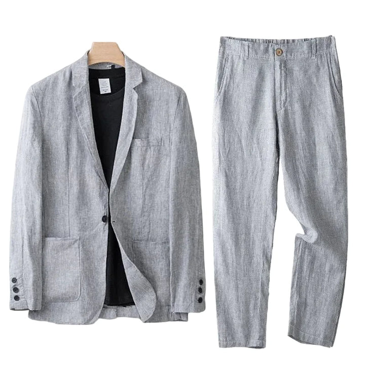 Herren Zweiteiliger Anzug mit Einreihigem Sakko und Gerader Hose-Men Sets-Alpenkind
