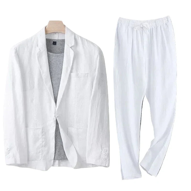 Herren Zweiteiliger Anzug mit Einreihigem Sakko und Gerader Hose-Men Sets-Alpenkind