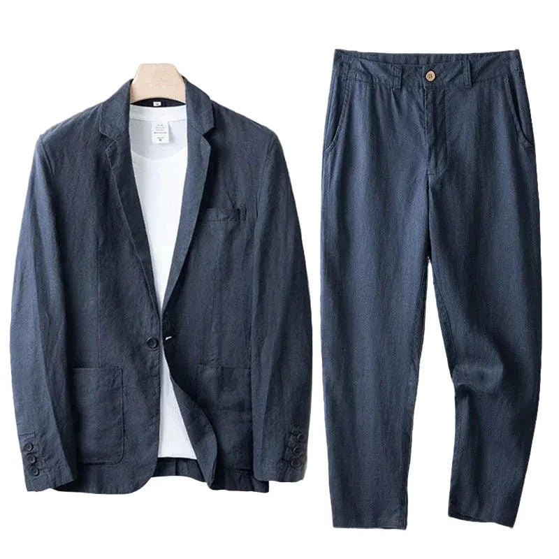 Herren Zweiteiliger Anzug mit Einreihigem Sakko und Gerader Hose-Men Sets-Alpenkind