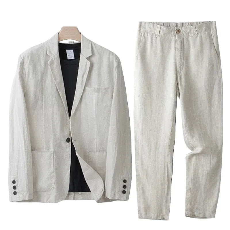Herren Zweiteiliger Anzug mit Einreihigem Sakko und Gerader Hose-Men Sets-Alpenkind