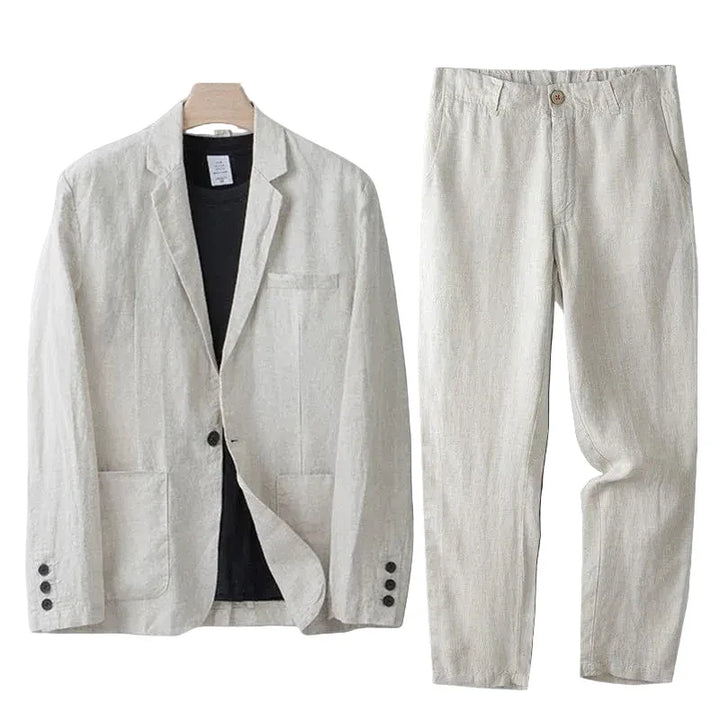 Herren Zweiteiliger Anzug mit Einreihigem Sakko und Gerader Hose-Men Sets-Alpenkind