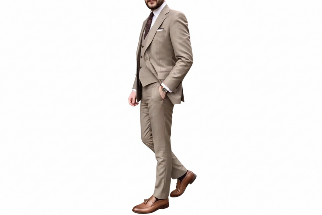 Herren Zweiteiliger Anzug mit Knopfverschluss-Men Sets-Alpenkind