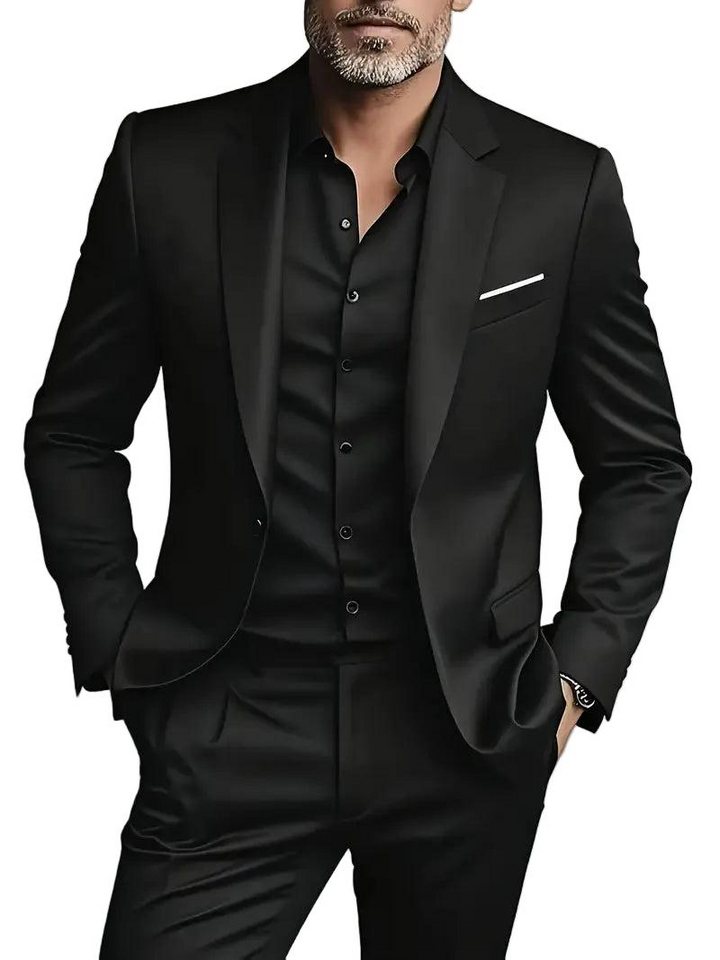 Herren Zweiteiliges Anzug Set mit Sakko und Hose-Men Sets-Alpenkind