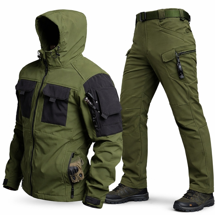 Herren Zweiteiliges Outdoor Set mit Jacke und Cargohose-Men Sets-Alpenkind