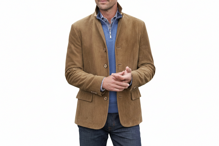 Herrenjacke mit Klarer Linienführung-Men Jackets-Alpenkind