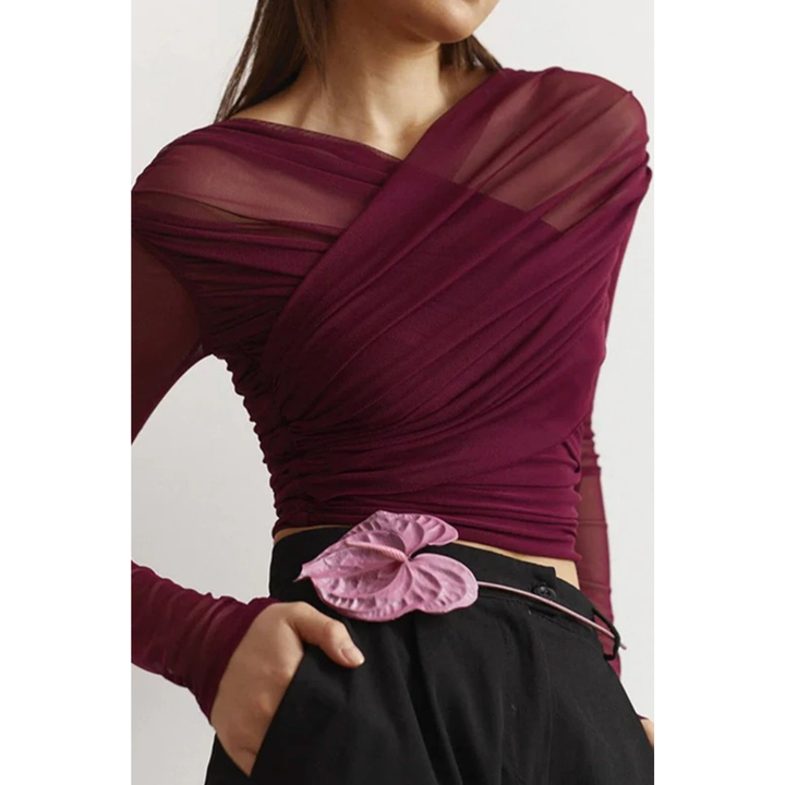 Herta | Damen Bluse Mit Rüschen Für Sommer