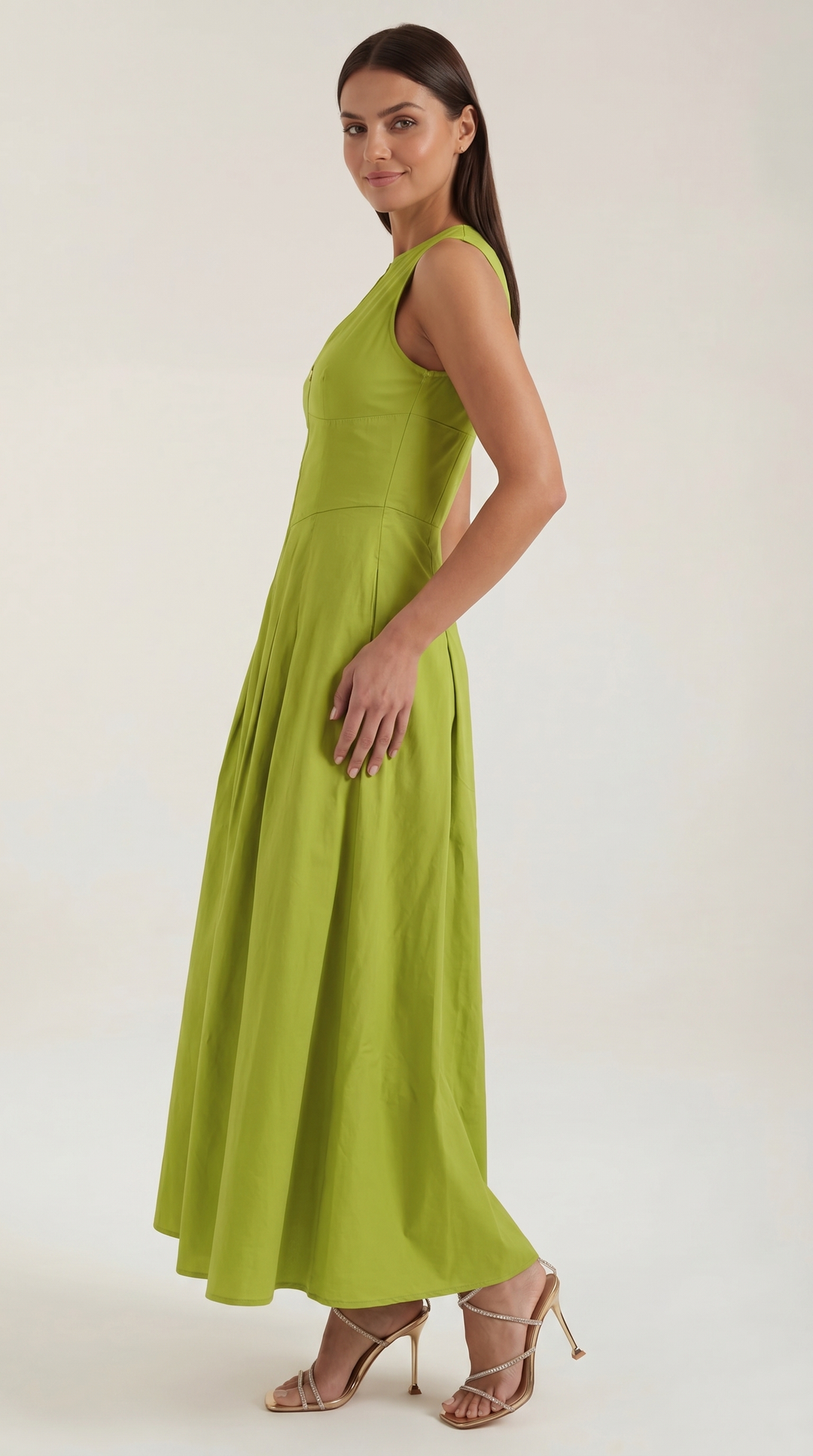 Nancy Midi-Kleid mit A-Linie Schnitt