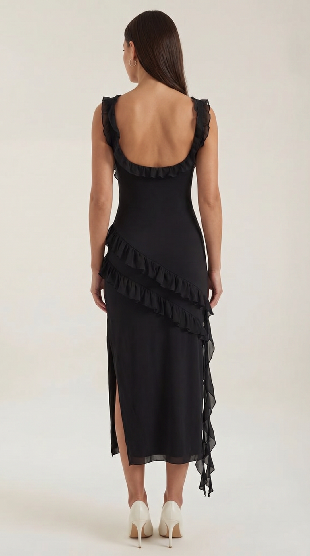 Susan Maxikleid mit Rüschen